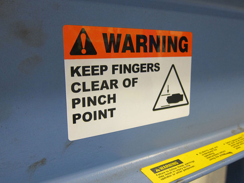 LabelTac 4 and Pro Model Die-Cut Warning OSHA Header Roll